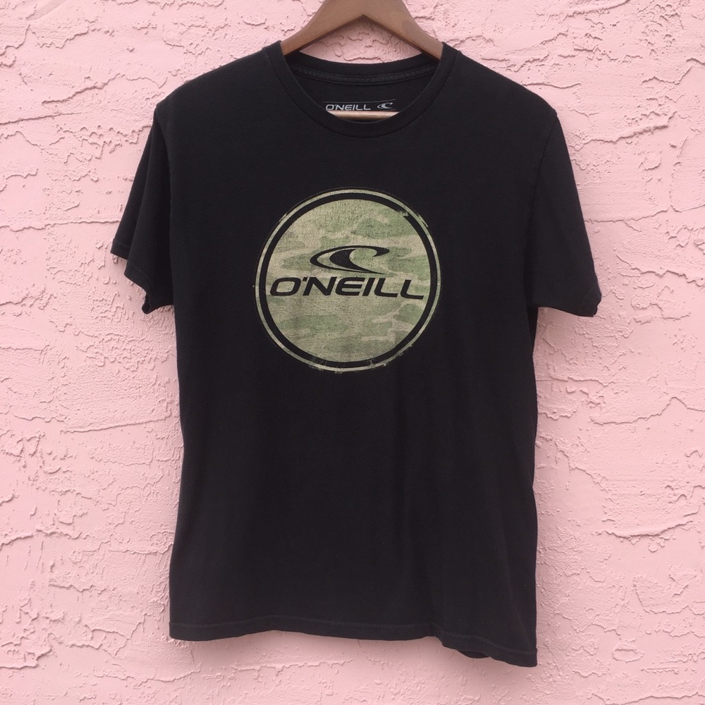 O’Neill Black Graphic T-Shirt Tee Surf Beach